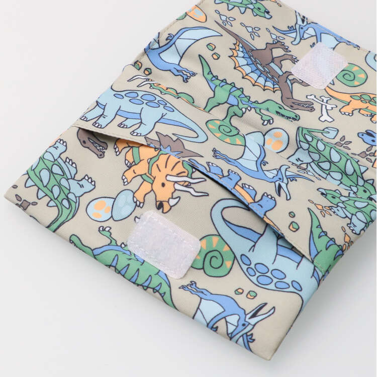 Working car/dinosaur all over pattern moving pocket