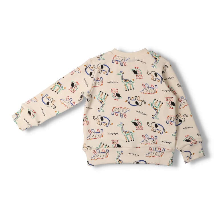 [Online only] Fluffy fleece animal/car/dinosaur pattern sweatshirt
