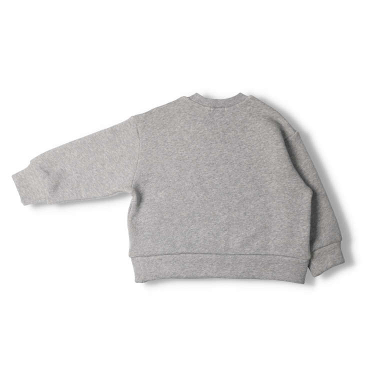 [Online only] Fluffy lining brushed star print sweatshirt
