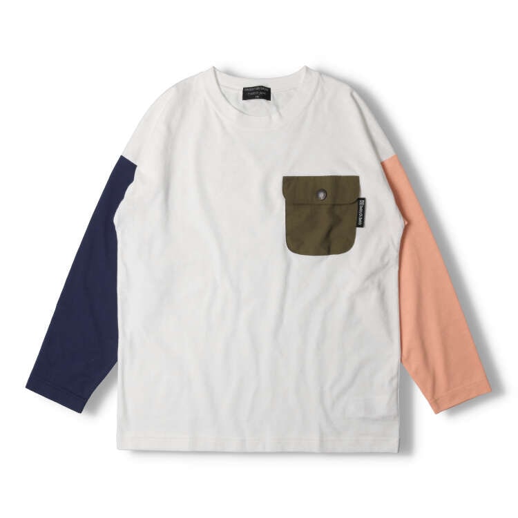 Crazy color scheme long sleeve T-shirt (140cm-160cm)