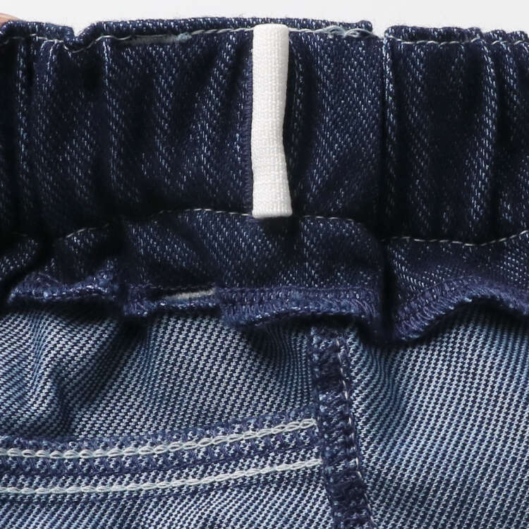 Plain/camouflage pattern denim knit long pants (140cm-160cm)