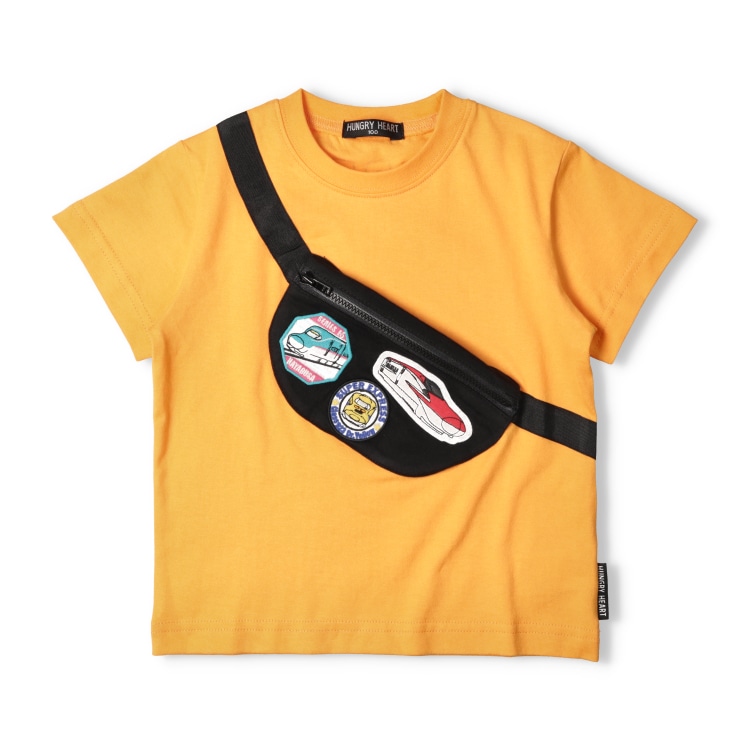 JR新幹線電車ワッペン付バッグ付き半袖Tシャツ | 子供服