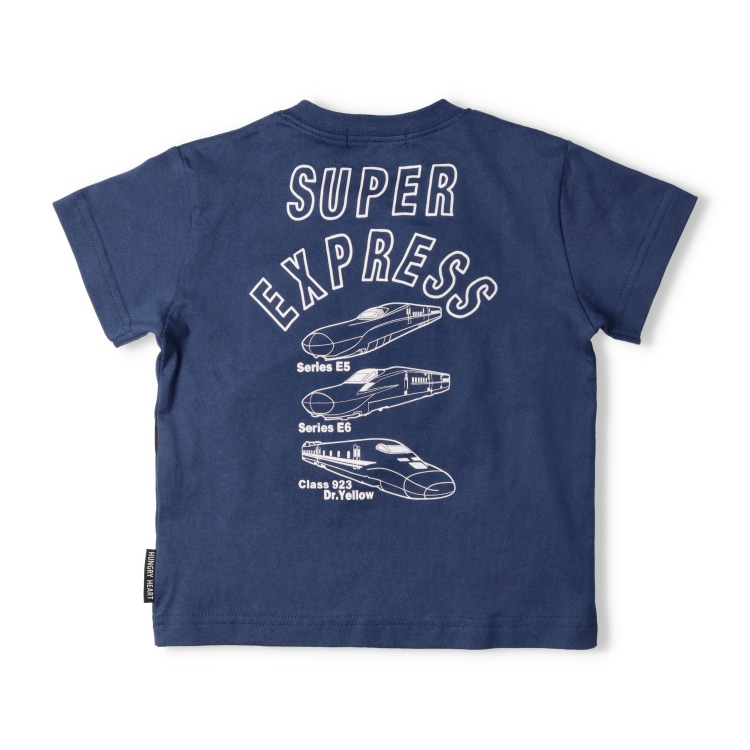 JR新幹線電車ワッペン付バッグ付き半袖Tシャツ | 子供服