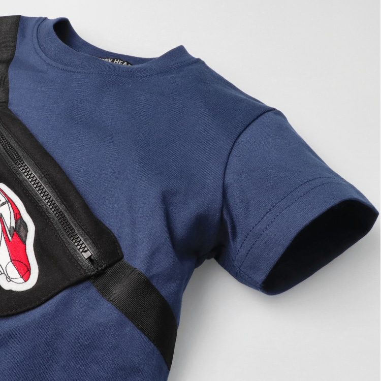 JR新幹線電車ワッペン付バッグ付き半袖Tシャツ | 子供服