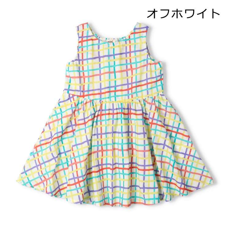 大人気新作 チェック柄ノースリーブワンピース | 子供服・ベビー服の通販は ワンピース