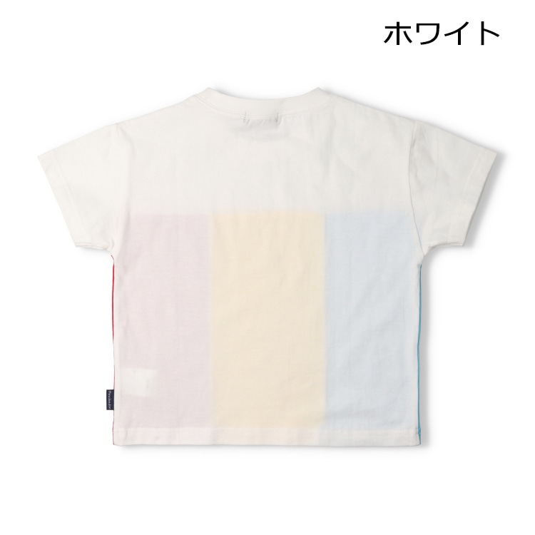 切替配色半袖Tシャツ