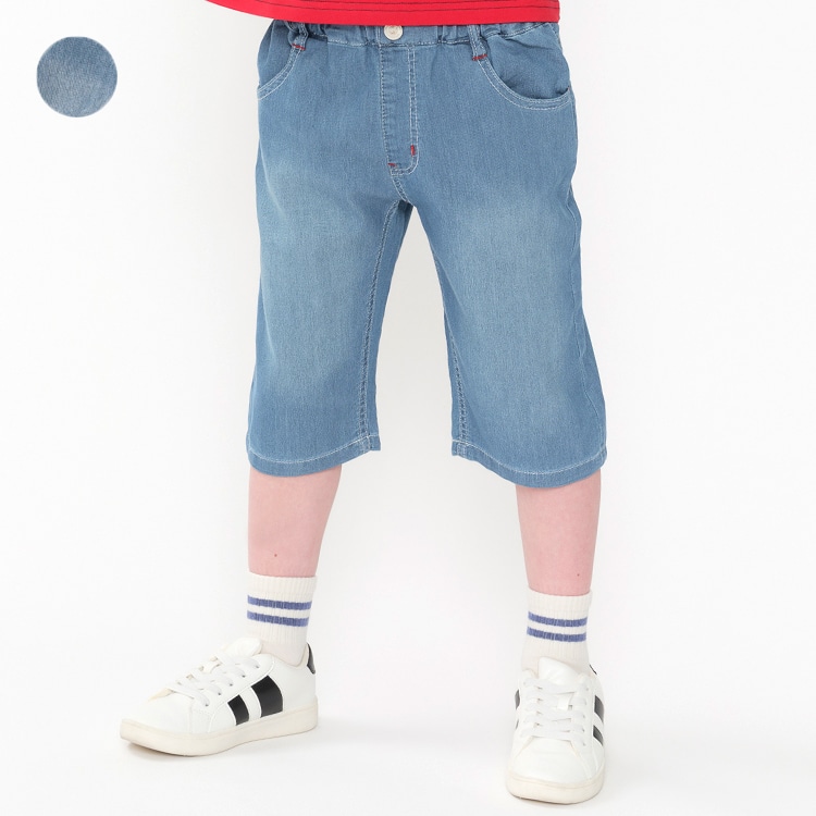 デニム6分丈ハーフパンツ | 子供服・ベビー服の通販はこどもの森