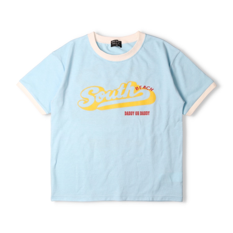ロゴプリントリンガー半袖Tシャツ(140-160cm) | 子供服