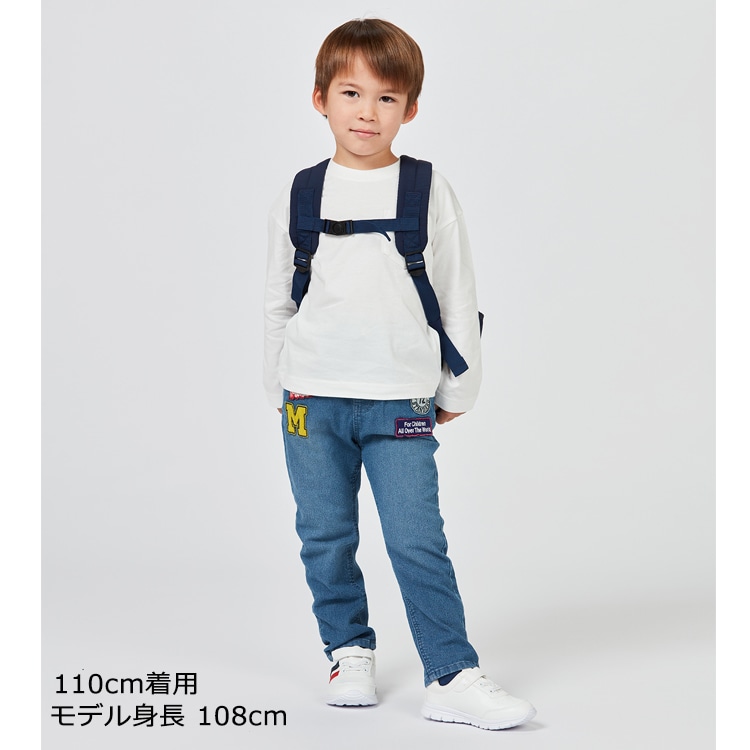 ワッペン付きデニムパンツ | 子供服・ベビー服の通販はこどもの