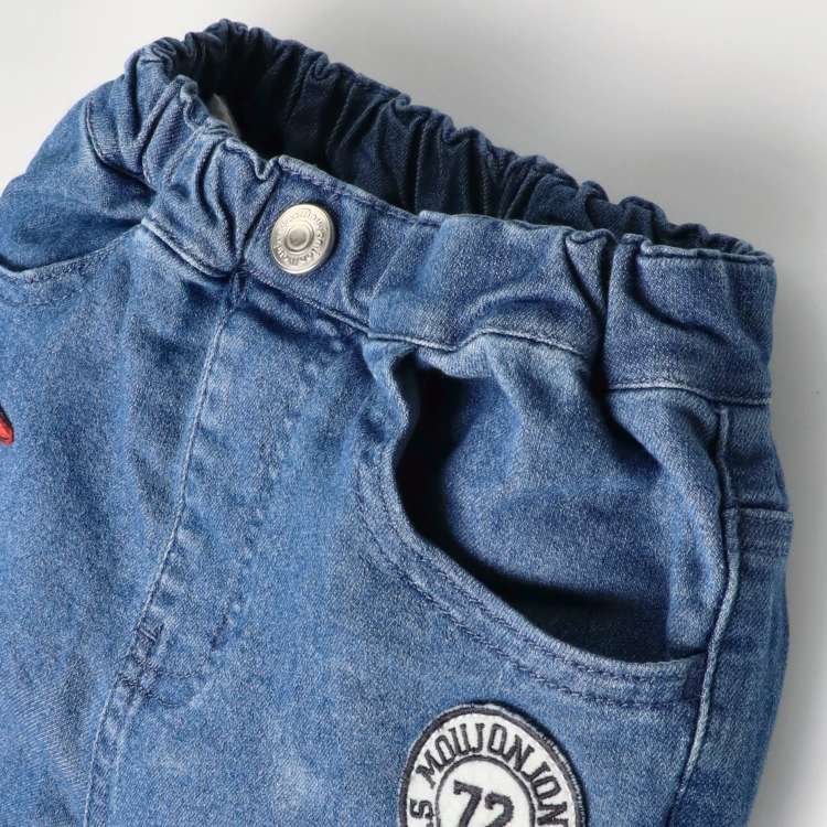 ワッペン付きデニムパンツ | 子供服・ベビー服の通販はこどもの