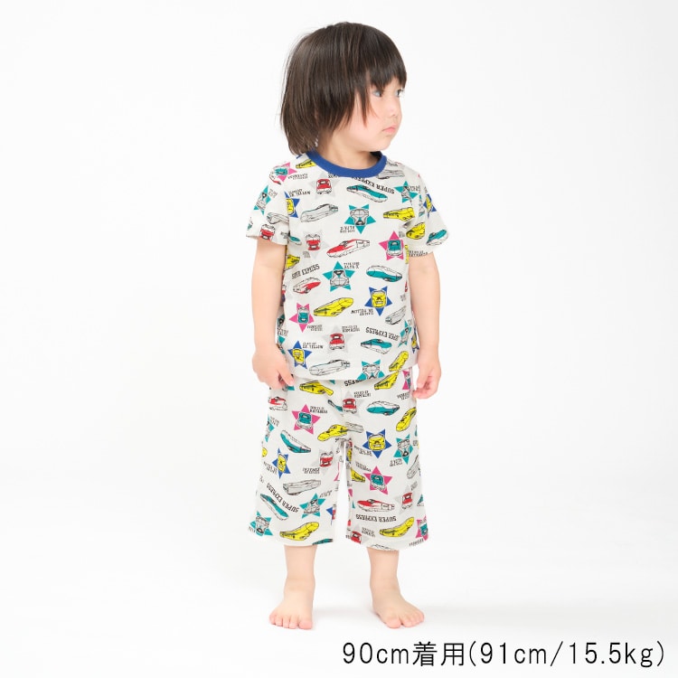 JR新幹線列車全身圖案短袖睡衣