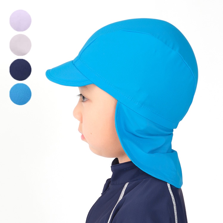 素色遮陽泳帽（翠藍，53cm）
