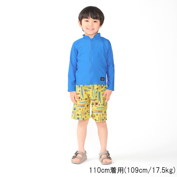 JR Shinkansen train print swim shorts and swimsuit