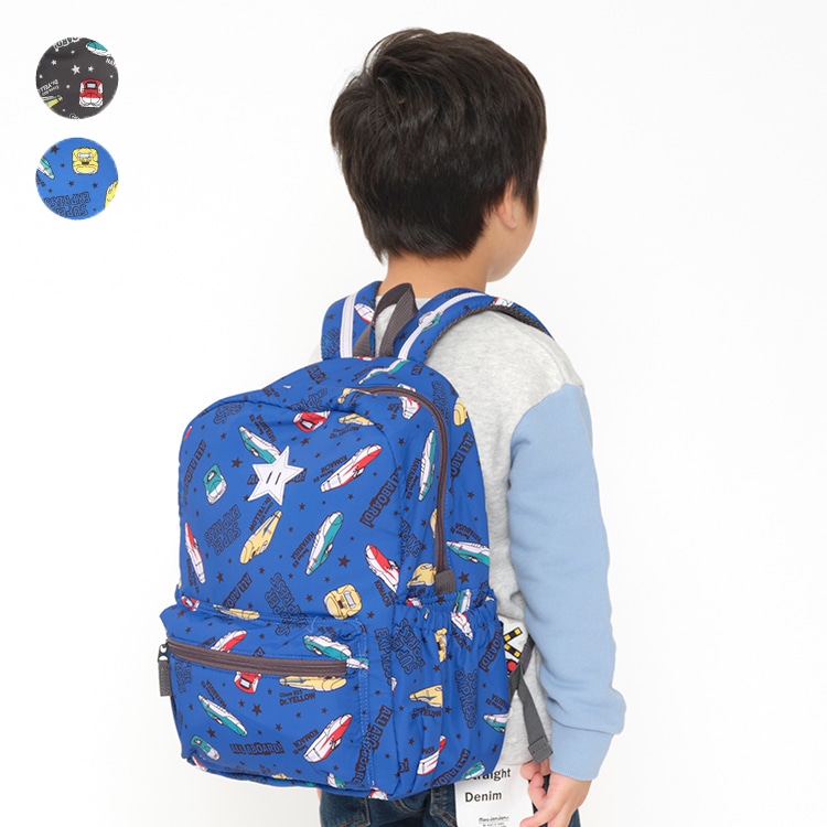 *Water-repellent backpack with JR Shinkansen train pattern