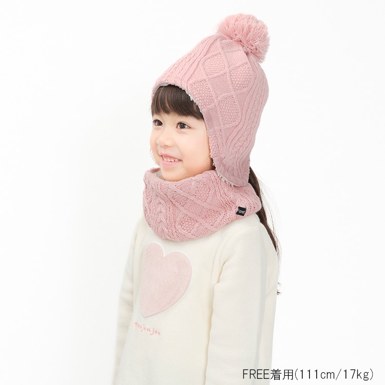 Cable knit snood/neck warmer