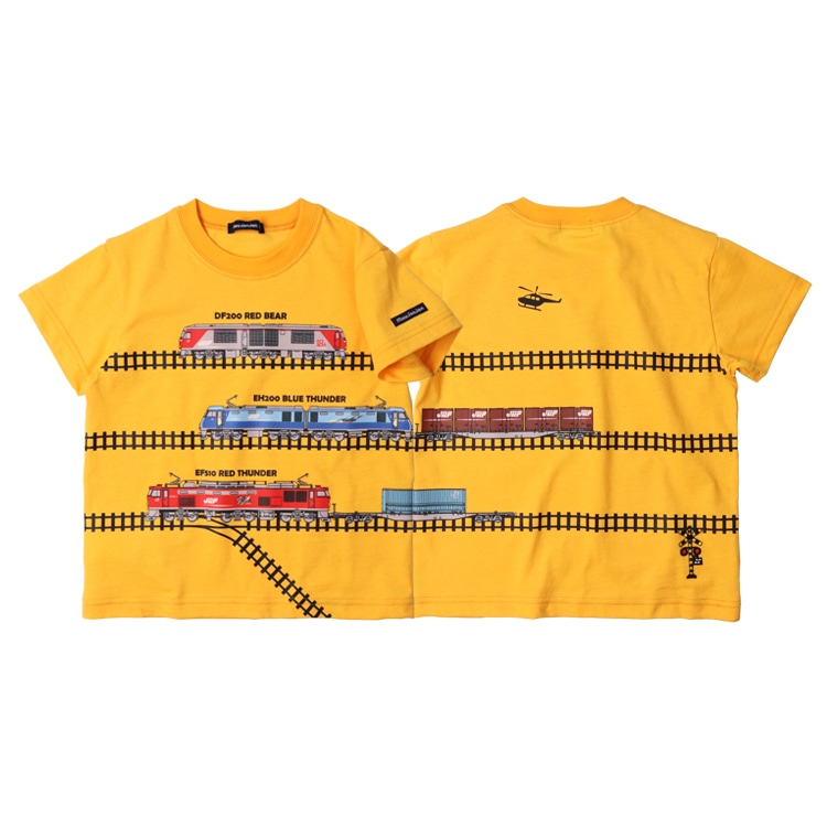 JR貨物電車線路繋がり半袖Tシャツ