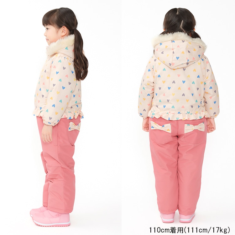 Heart Pattern Switching Snow Combi