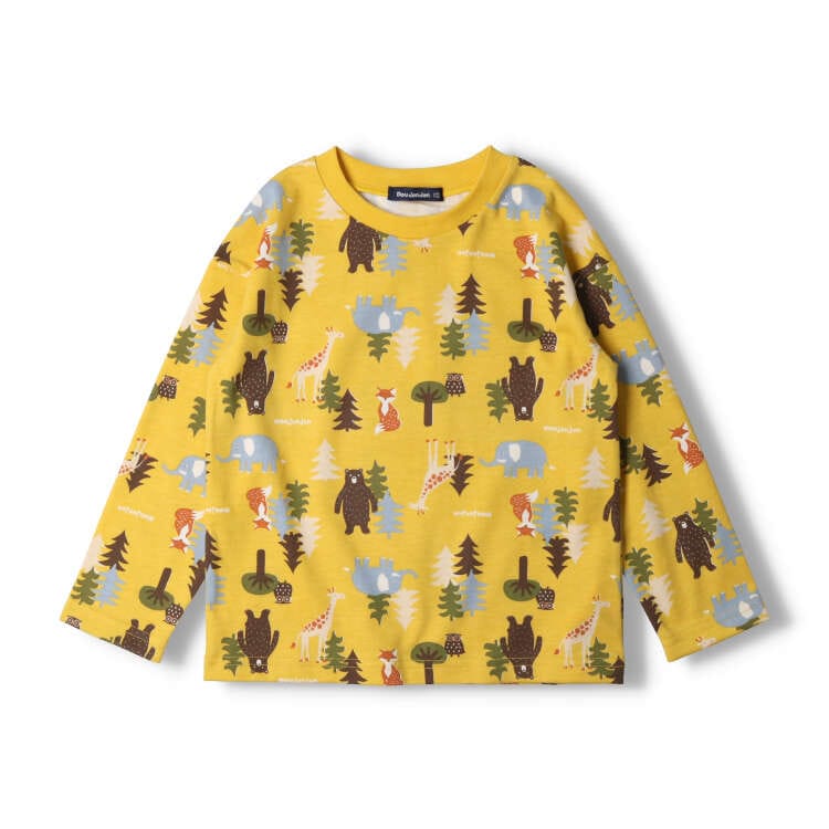 [Online only] Animal pattern long sleeve T-shirt