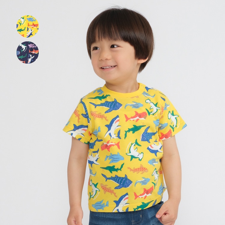 サメ総柄半袖Ｔシャツ | 子供服の通販はこどもの森 - メーカー直営公式