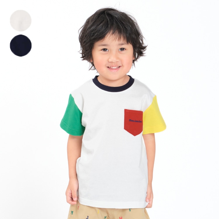Crazy color scheme short sleeve T-shirt (Con, 140cm)