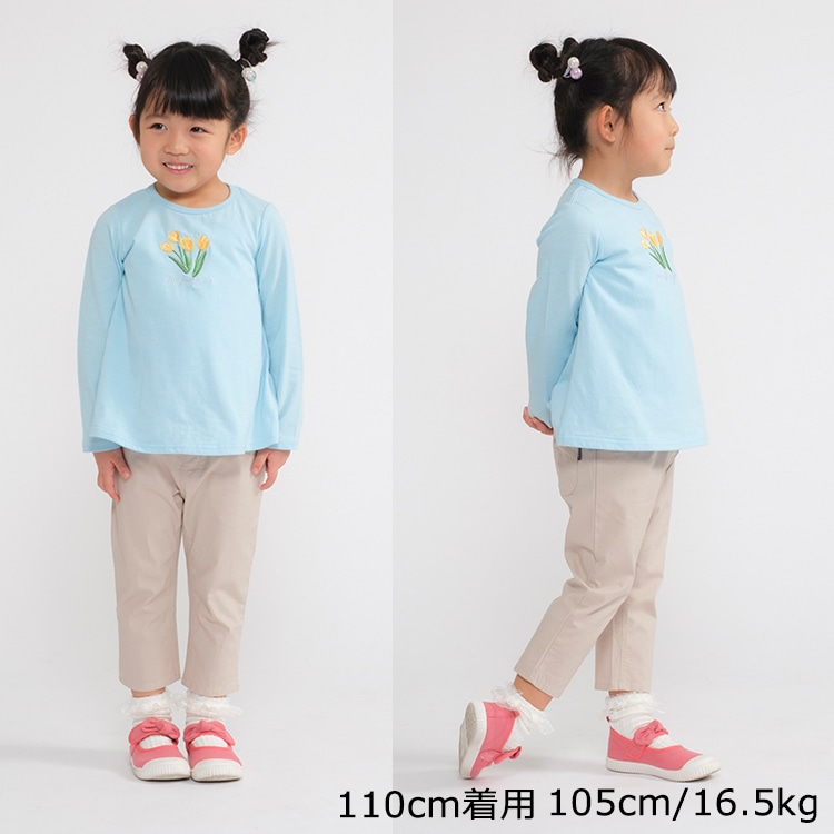 リボンポケット無地７分丈パンツ | 子供服の通販はこどもの森