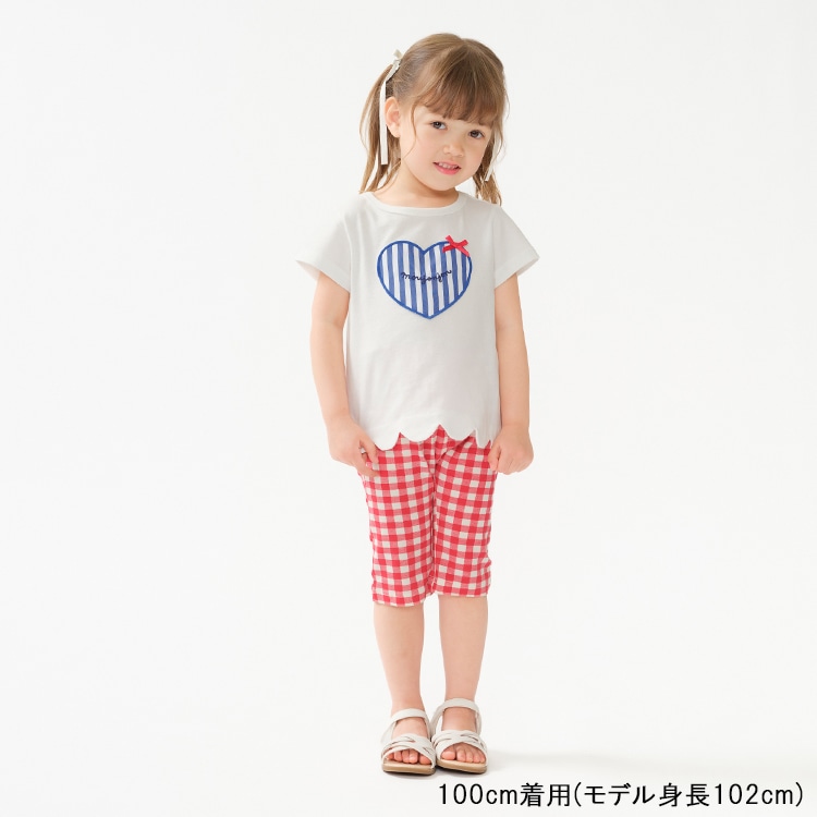 ストレッチダンプ無地6分丈ハーフパンツ | 子供服・ベビー服の