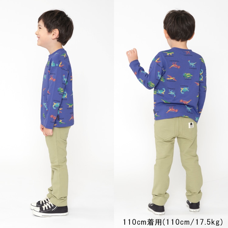 Dinosaur print long sleeve T-shirt