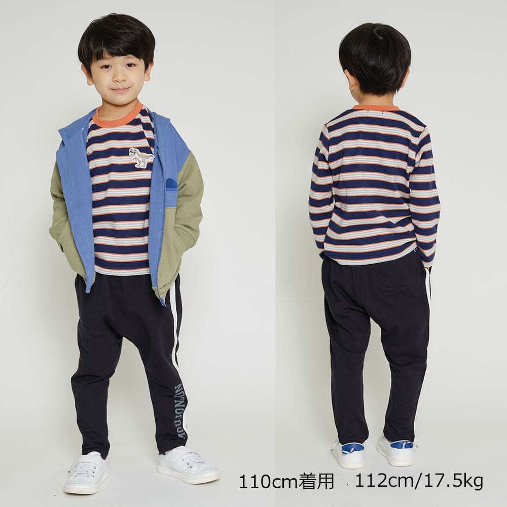 脇ラインストレッチミニ裏毛サルエルパンツ | 子供服 通販こどもの森 - メーカー直営公式