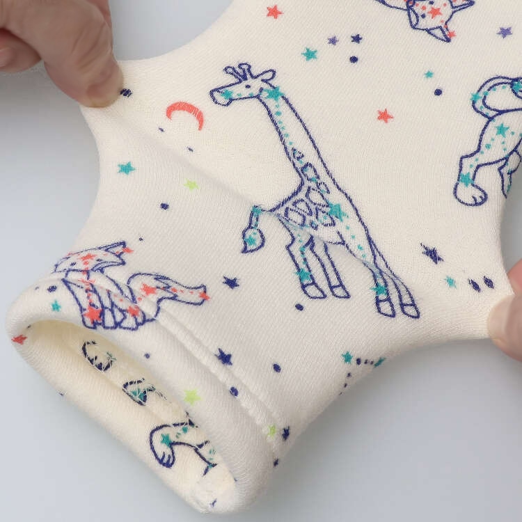 [Online only] Fluffy fleece-lined animal constellation pattern dress