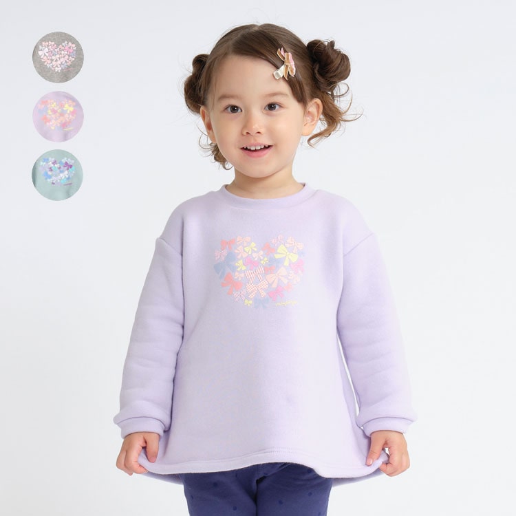 ネット限定】裏起毛ハートトレーナー | 子供服 通販こどもの森 - メーカー直営公式