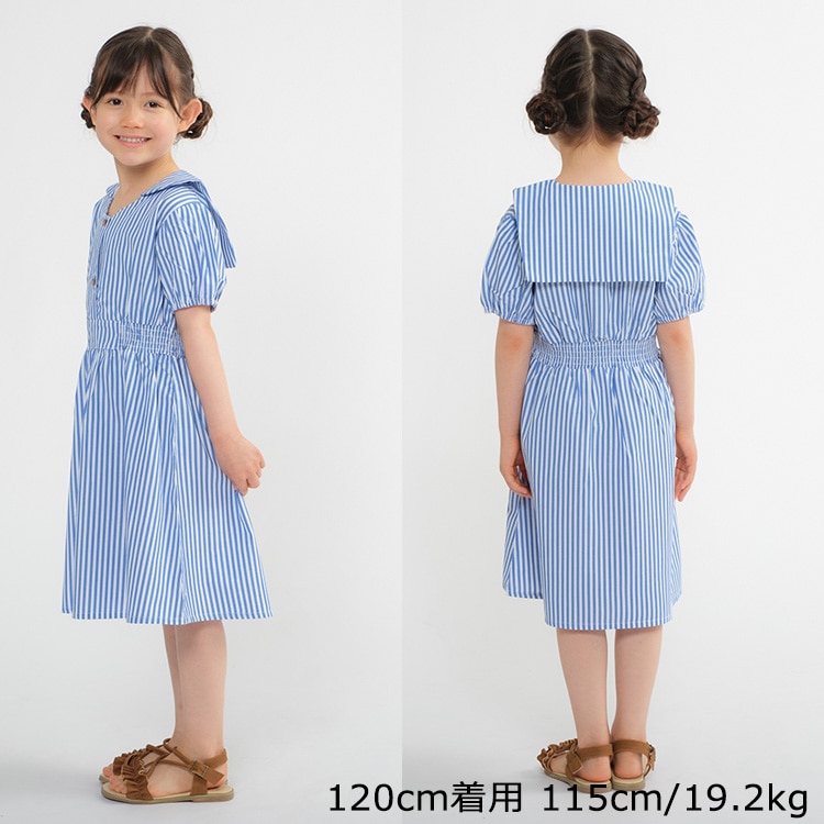 花柄・ストライプ柄半袖ワンピース | 子供服の通販はこどもの森