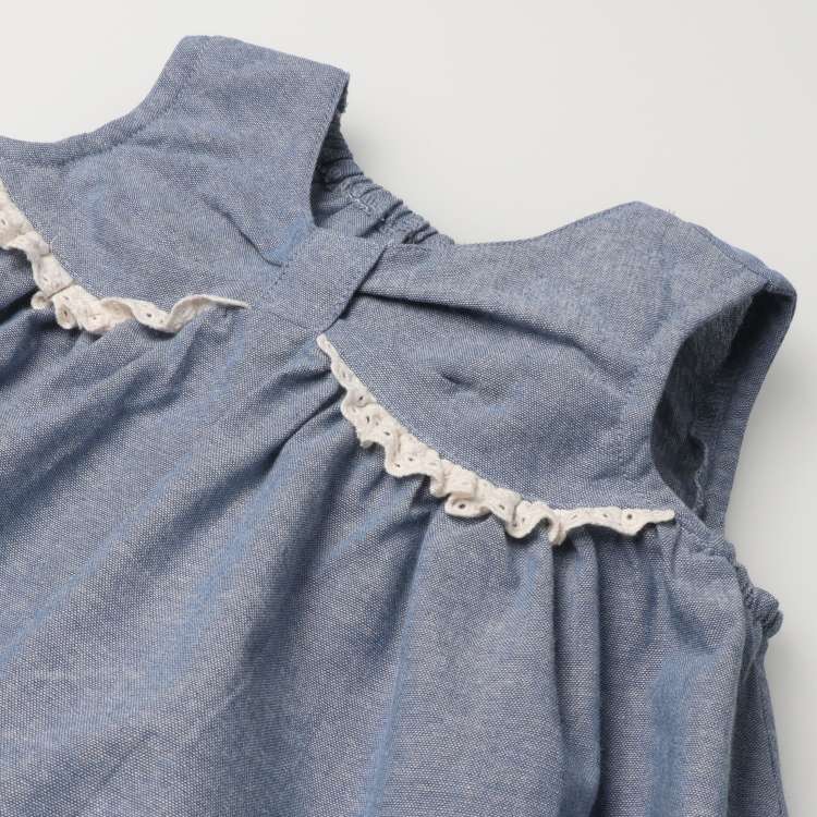 dungaree tunic with lace
