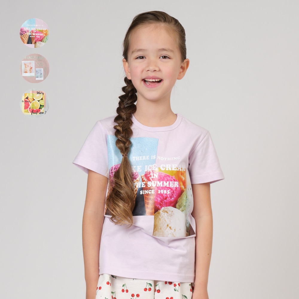 アイス・ねこ・フルーツプリント半袖Ｔシャツ | 子供服の通販｜こどもの森 - メーカー直営公式