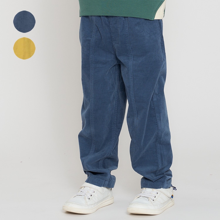 Corduroy color pants (blue, 130cm)