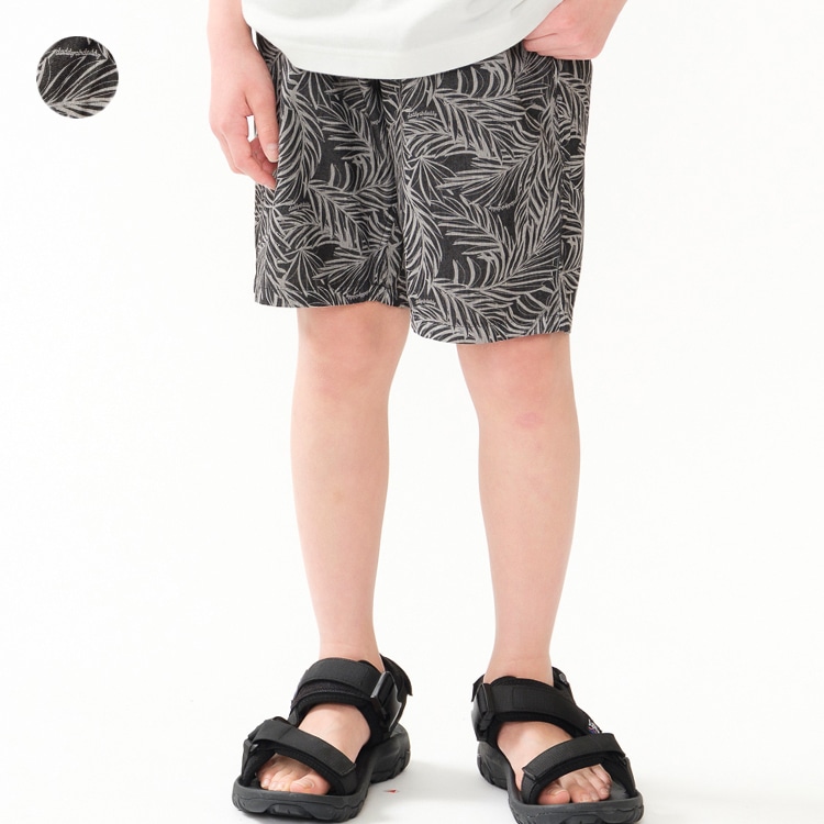 ボタニカル柄デニム5分丈ハーフパンツ(140-160cm) | 子供服