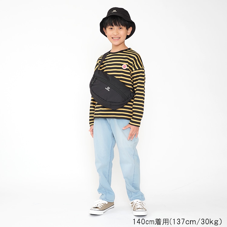 Yarn-dyed striped long-sleeved T-shirt (140cm-160cm)