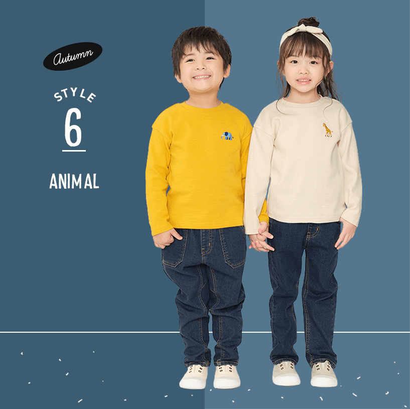 Children's clothing (kids) matching, link, pair coordination | Kodomo no Mori e-shop